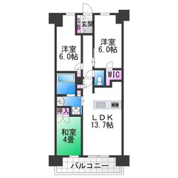 大阪ベイレジデンスの物件間取画像